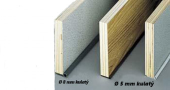 Spojovací nábytkový kedr kulatý 5mm šedý 5m