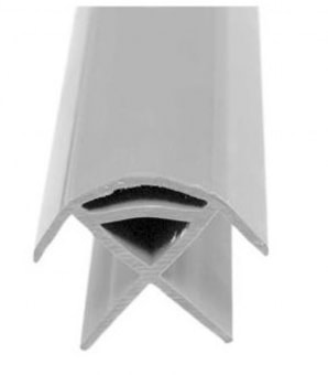 Rohová spojovací lišta světle šedá 220 cm