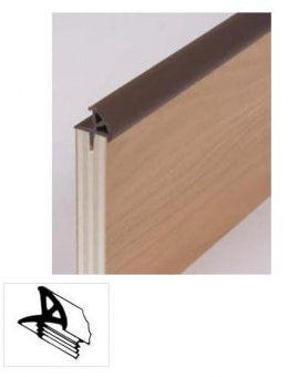 Lišta zaklapávací rohová 5m, tmavě šedá