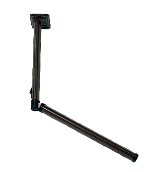 Noha tyčová skládací hnědá