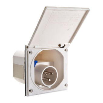 Vnější zásuvka CEE 230V, krémová