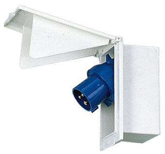 Vnější zásuvka CEE 230V se sklopným krytem