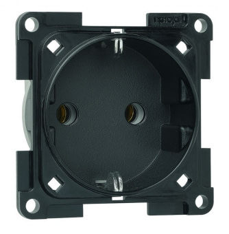 Vnitřní zásuvka 230V SYSTEM 20.000 černá