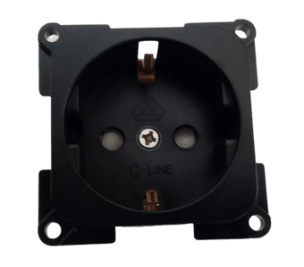 Vnitřní zásuvka C-line 220V černá