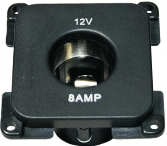 Zásuvka C-line 12V černá