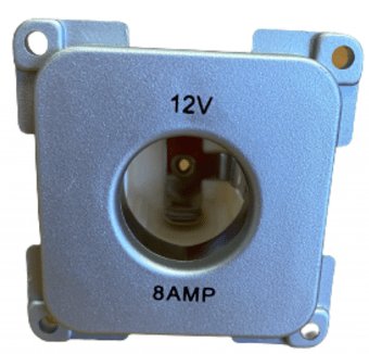 Zásuvka C-line 12 V stříbrná