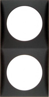 Rámeček dvojdílný BERKER chrom/mat