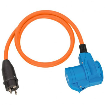 Připojovací kabel Schuko -> CEE úhlový 1,5m