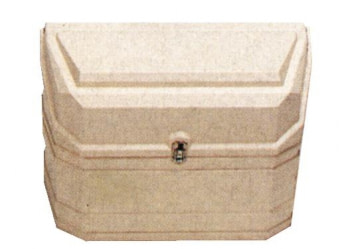 Plynová schránka plastová béžová